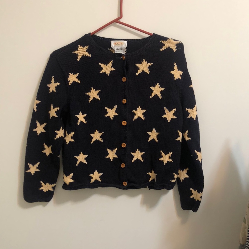 Talbots Petite hand knitted sweater size small